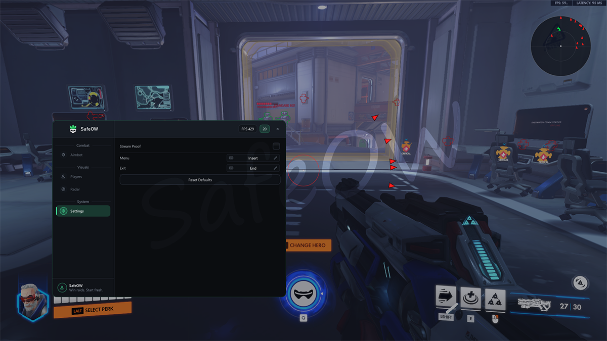 SafeOW — Shot 1